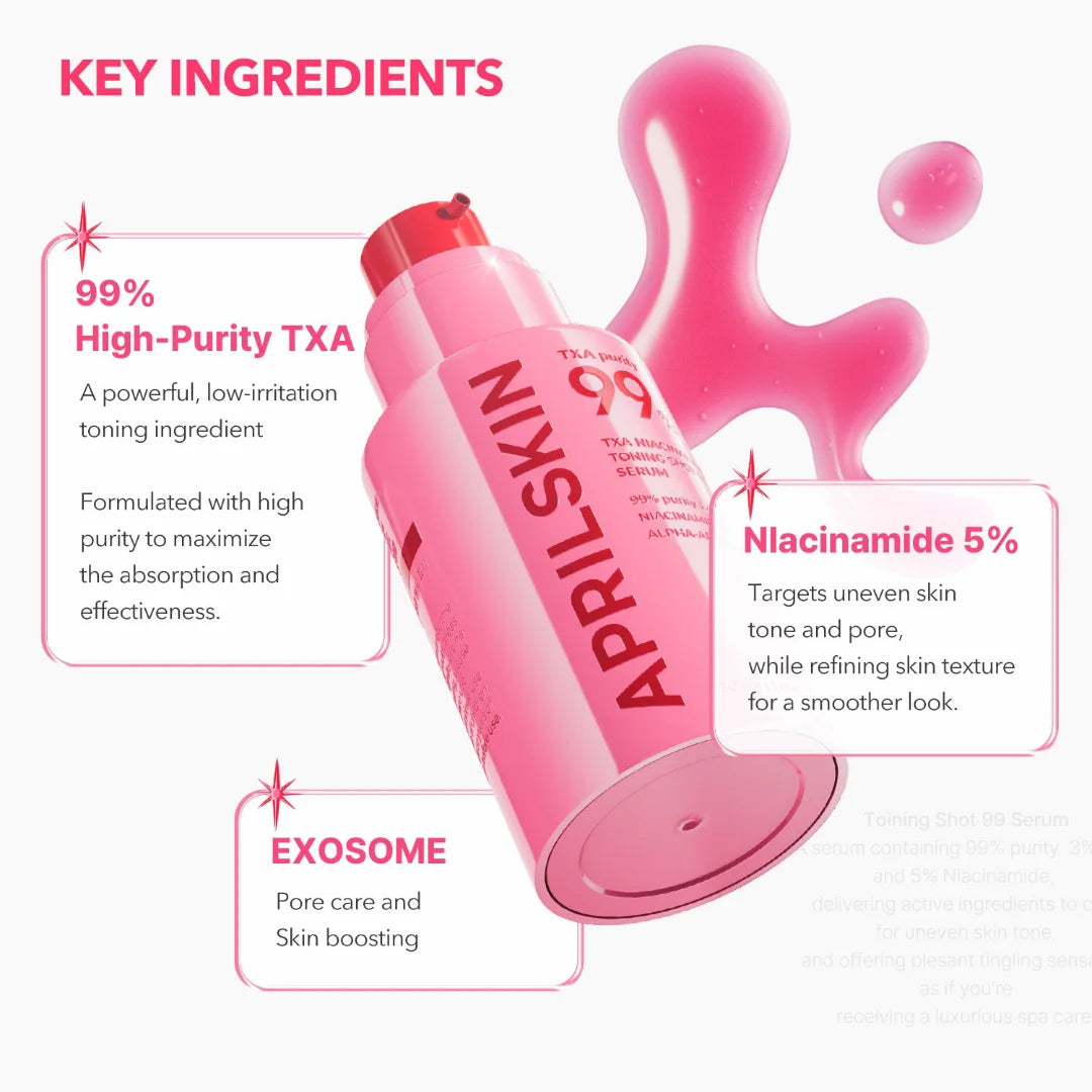 أبريل سكين سيروم حمض الترانيكساميد 3% ونياسيناميد 5% للتفتيح