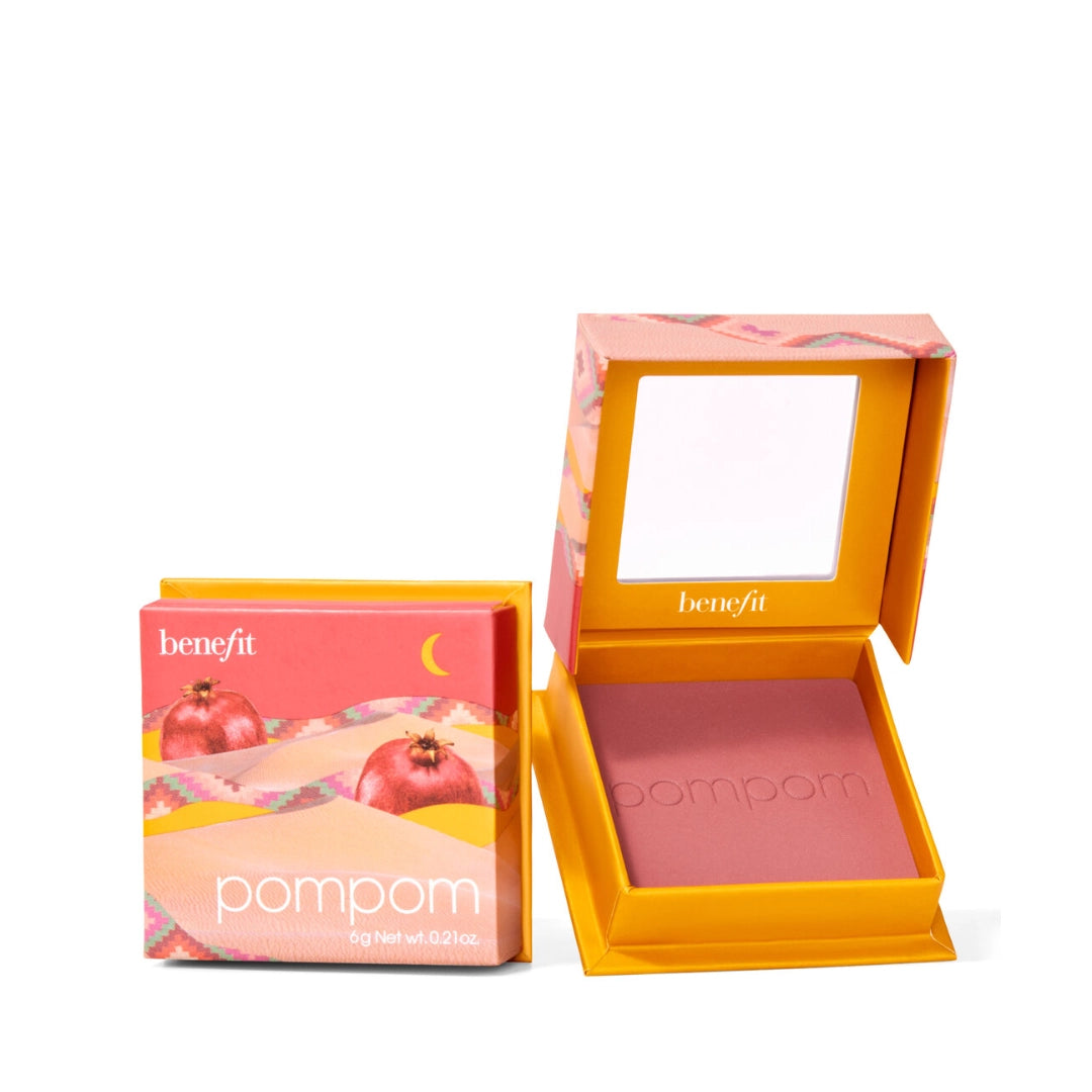 بنفت بوم بوم أحمر الخدود وردي رماني