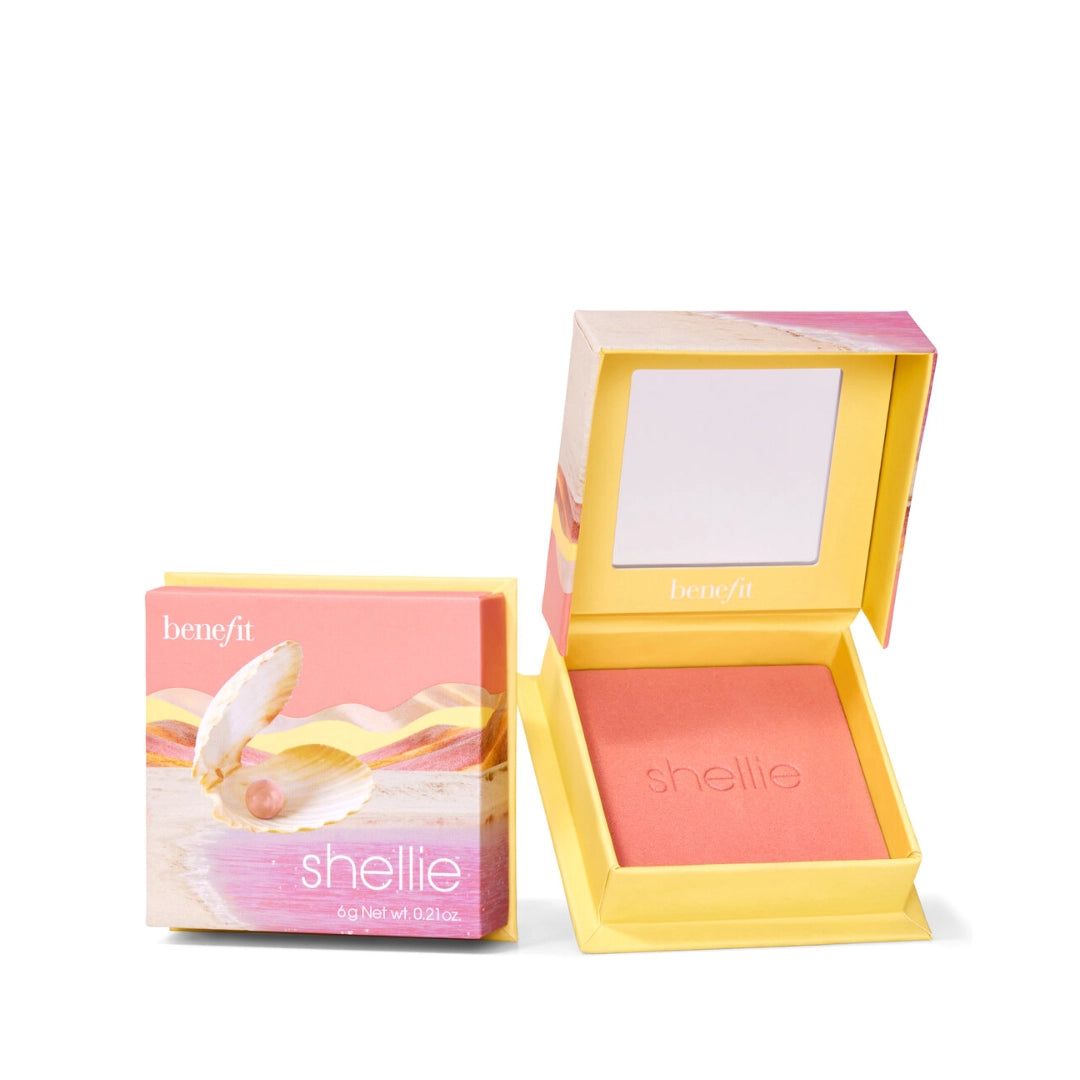 بنفت شيلي أحمر خدود زهري بلون الصدف الدافئ