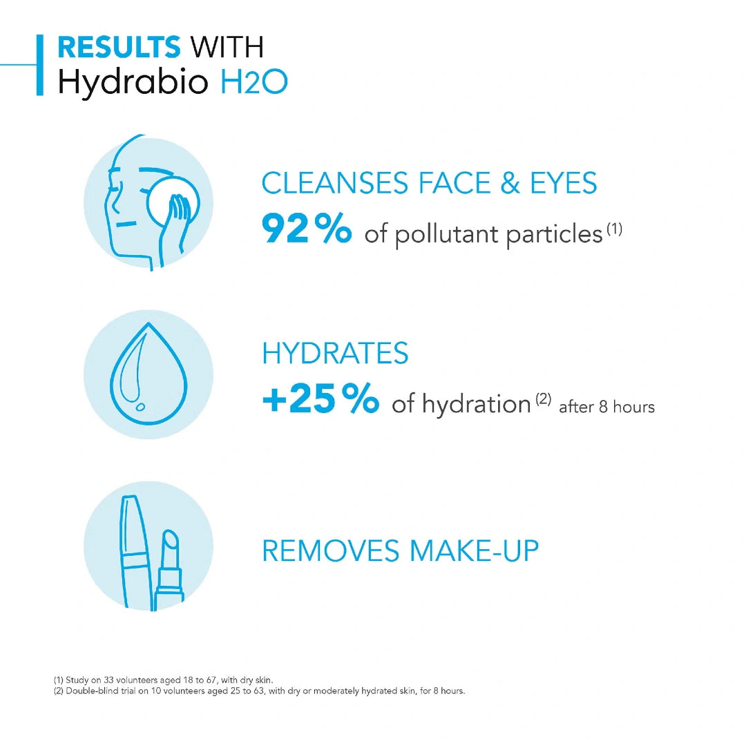 هيدرابيو من بيوديرما منظف ميسيلار مرطب لمدة 24 ساعة