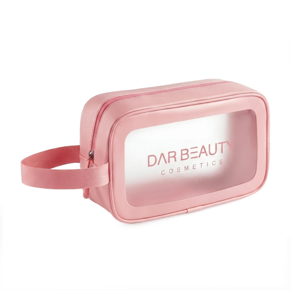 Clear Waterproof Cosmetic Pouch - Pink