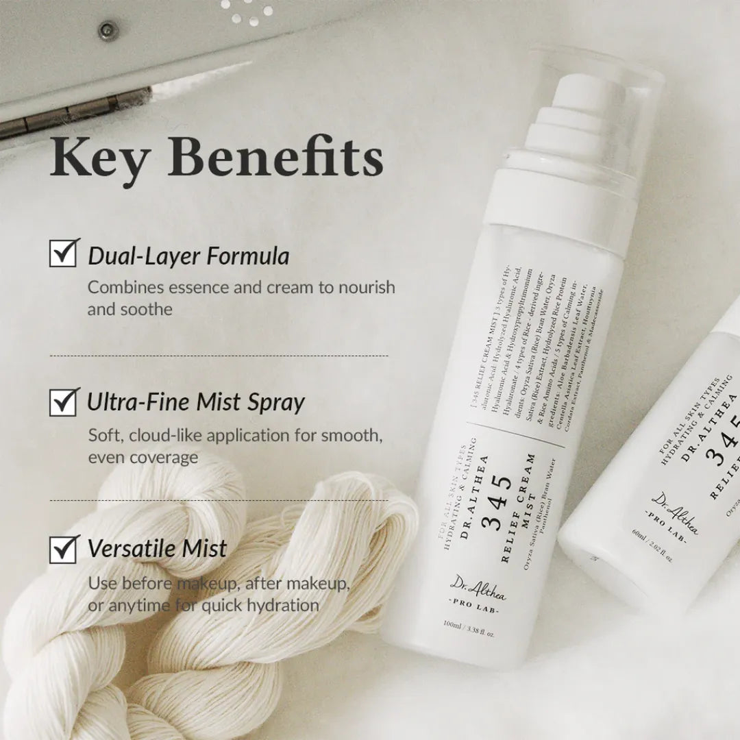 رذاذ الوجه الكوري دكتور ألثيا بحمض الهيالورونيك والسنتيلا