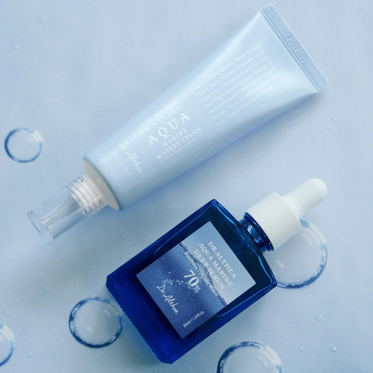 مجموعة دكتور ألثيا أكوا الثنائية للترطيب العميق مع السيروم والكريم