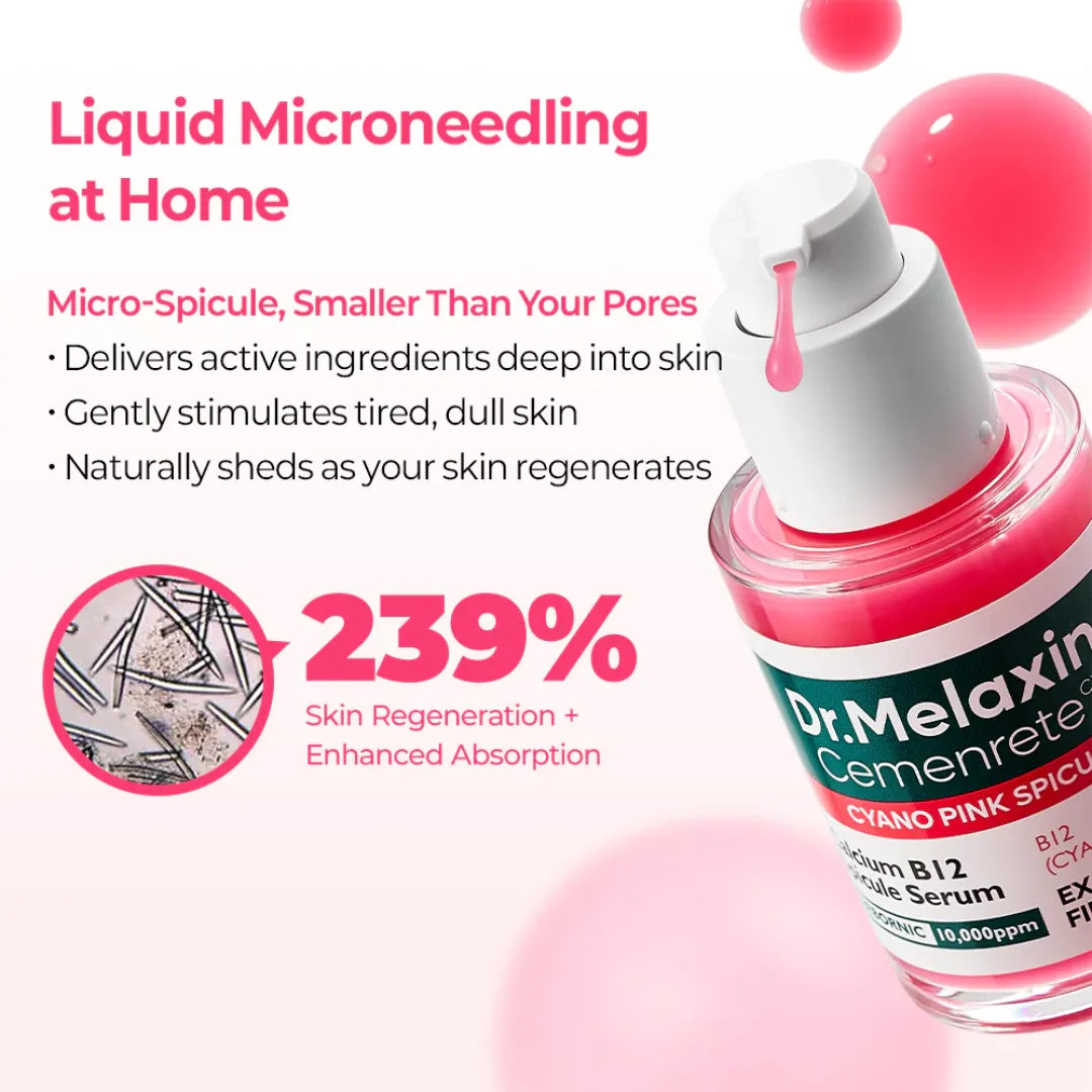 سيروم ميلاكسين الوردي للمايكرونيدلنج السائل للمسام