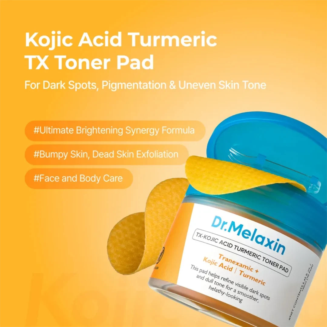 Dr.Melaxin TX-Kojic Acid Turmeric Toner Pad for Dark Spots