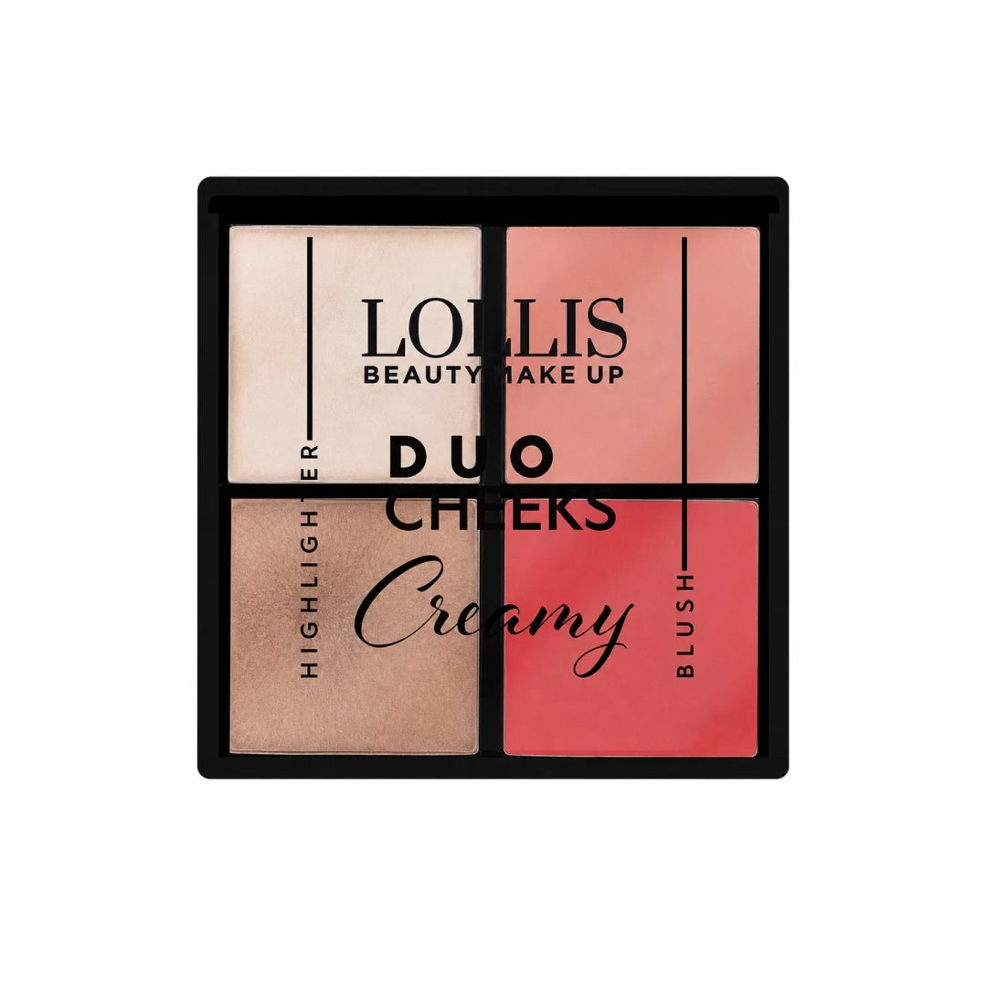 Lollis Duo Cheeks Creamy Blush Highlighter