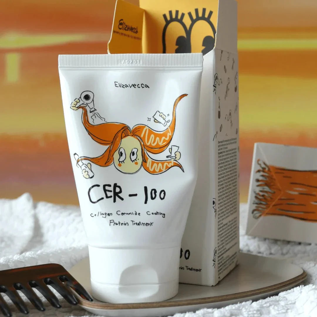 قناع علاج الشعر سي إي آر 100 من إليزافيكا بالسيراميد والكولاجين