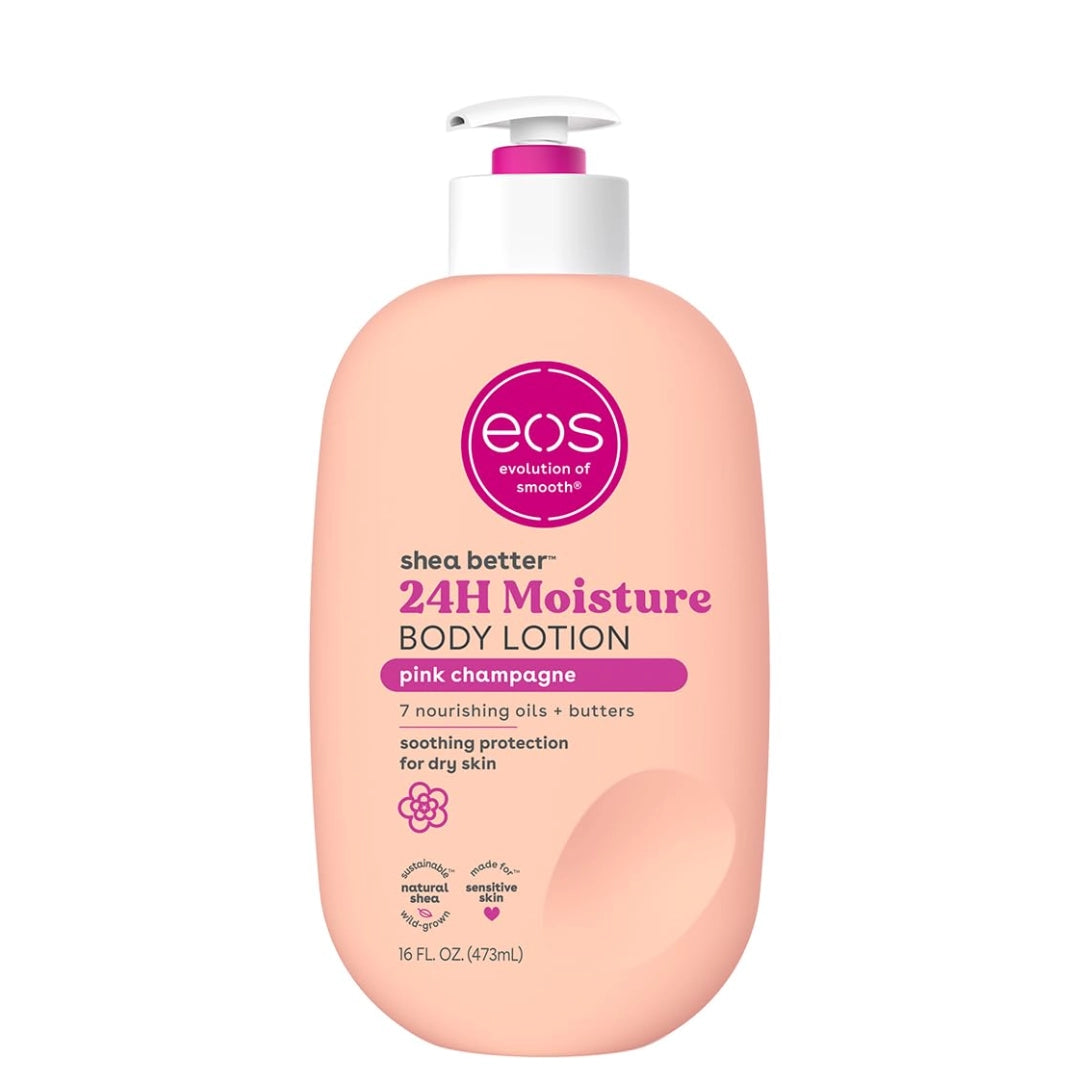 لوشن الجسم إيوس شيا 24 ساعة ترطيب بنكهة بينك شامبين