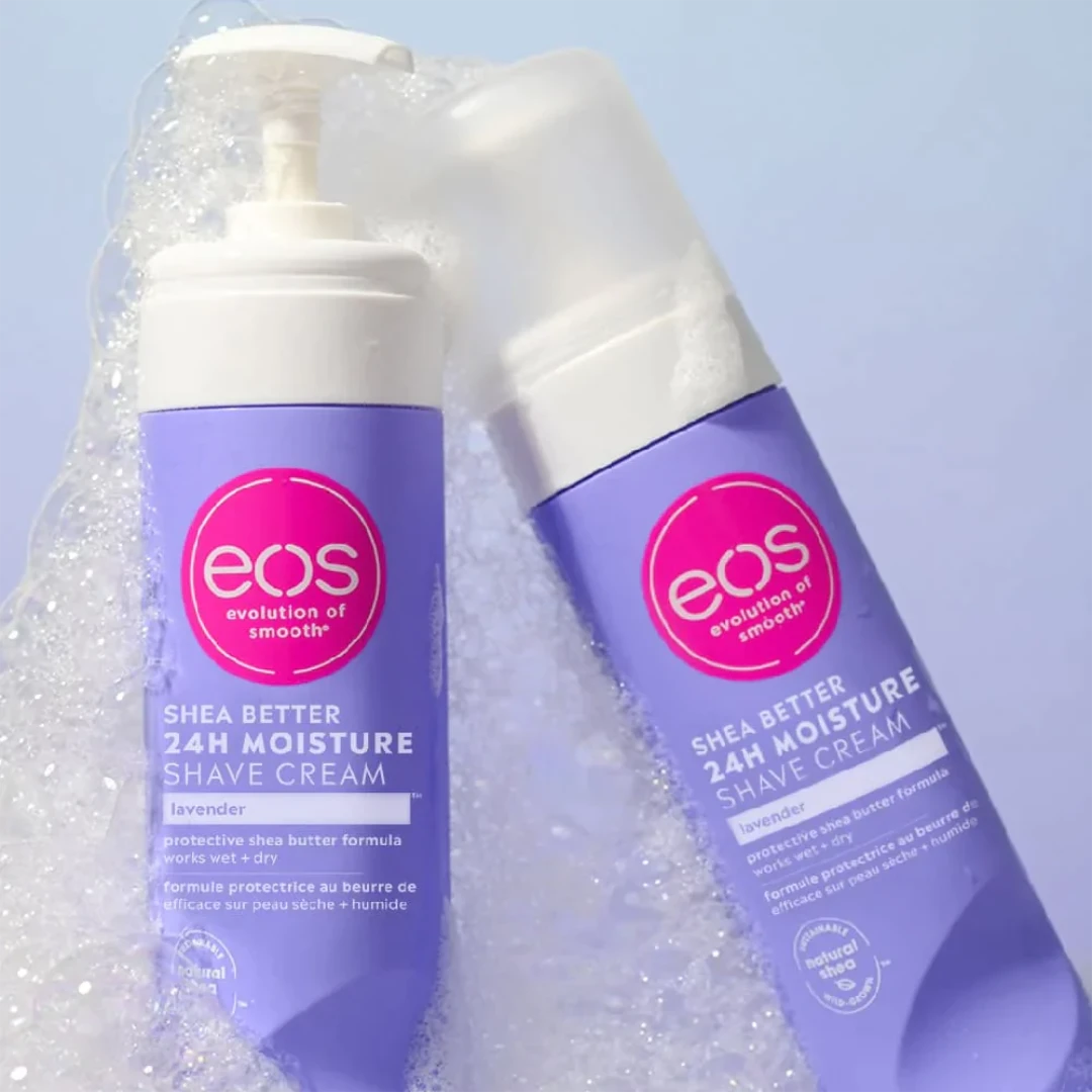 كريم الحلاقة إيوس شيا ترطيب 24 ساعة بنكهة اللافندر