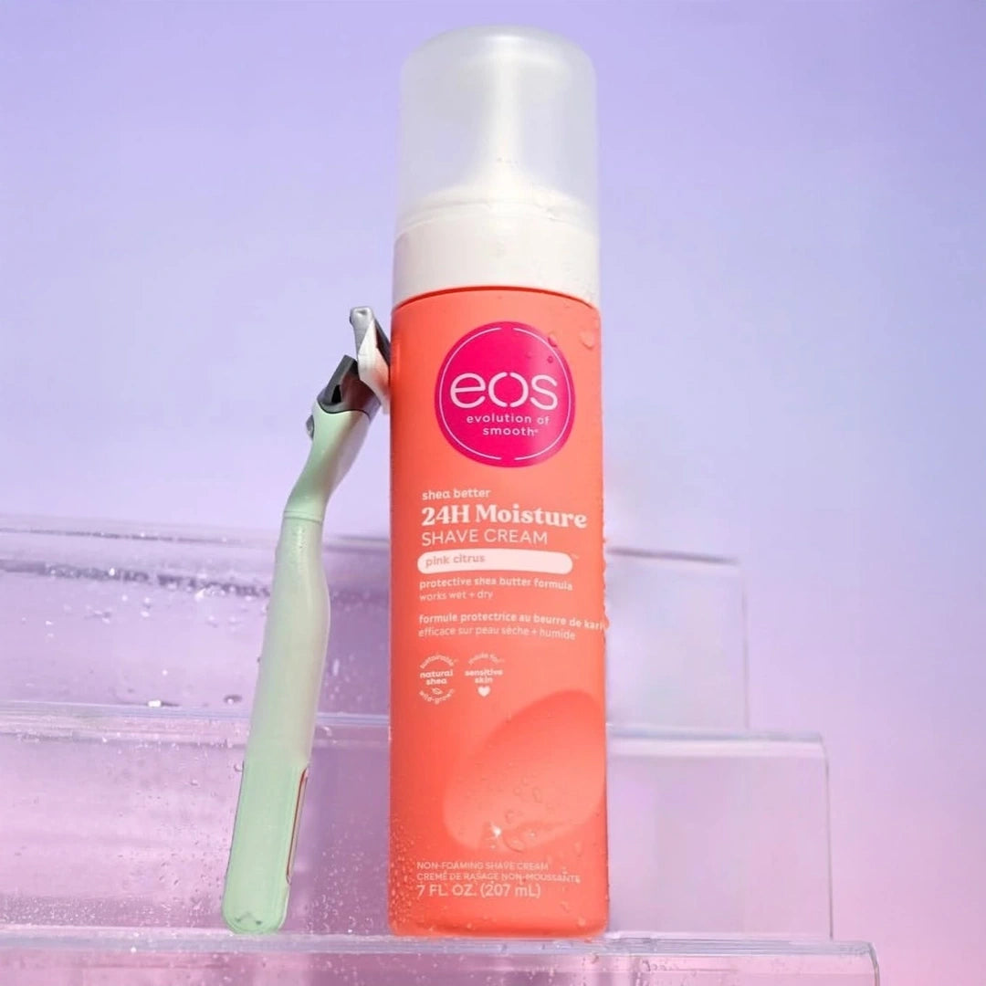 كريم الحلاقة إيوس شيا ترطيب 24 ساعة بنكهة الحمضيات الوردية