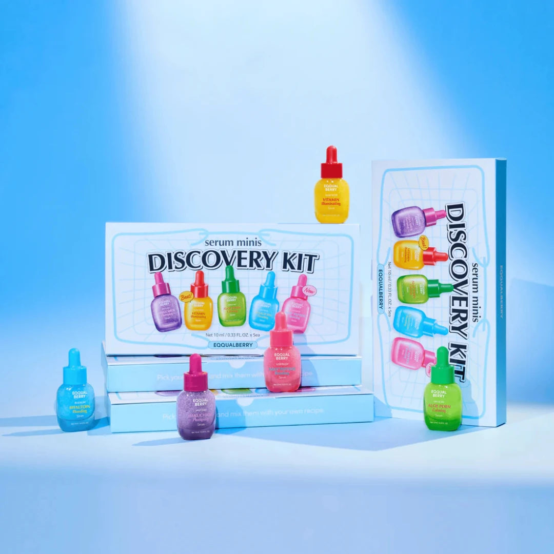 Eqqualberry Bakuchiol, NAD+, Vitamin, PDRN and Hyaltoin Mini Serums