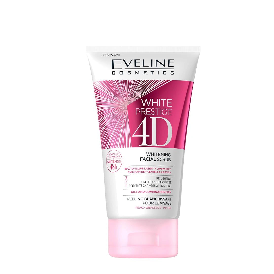 مقشر الوجه ايفلين وايت بريستيج 4دي لتفتيح البشرة