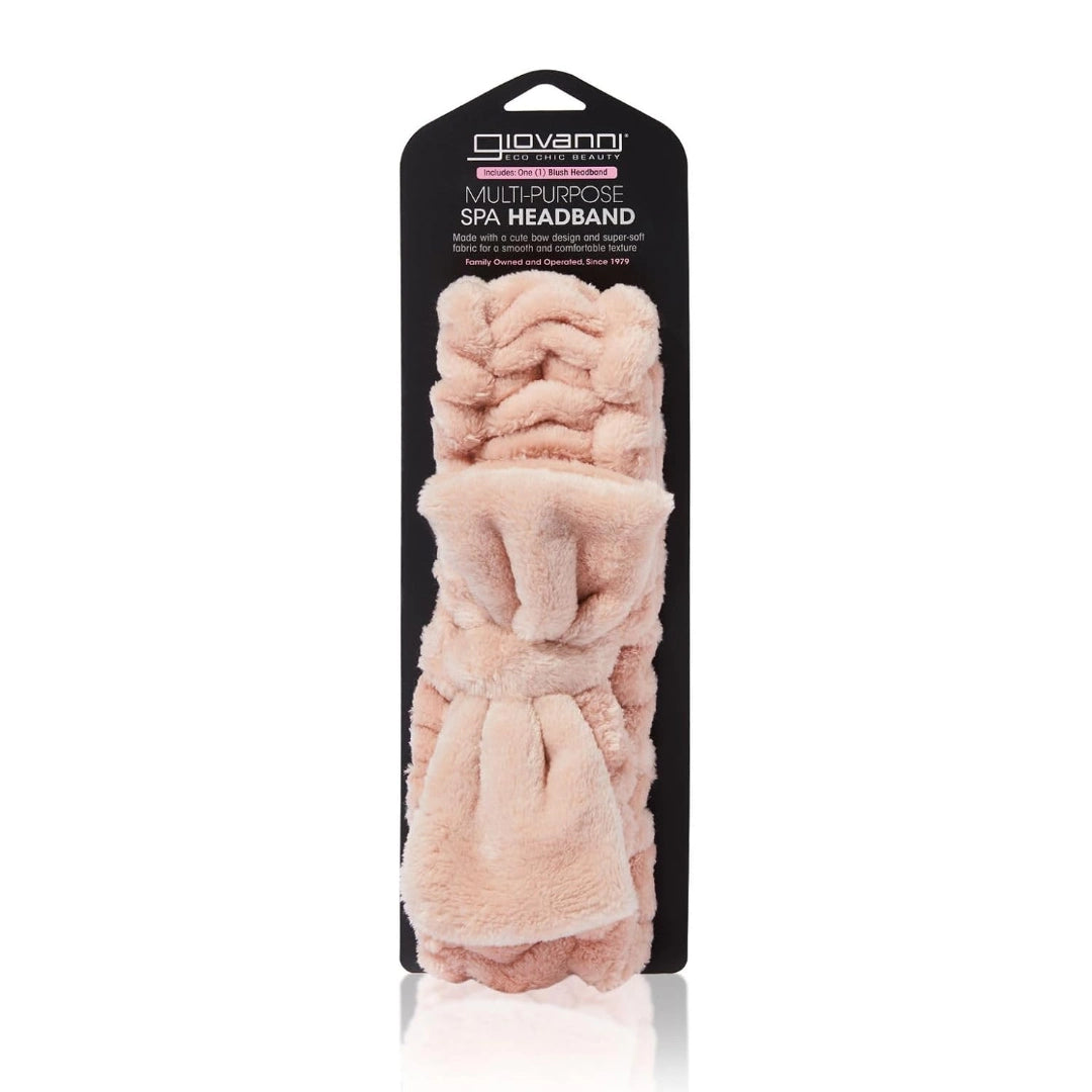Giovanni Plush Multi-Purpose Spa Headband (Blush)