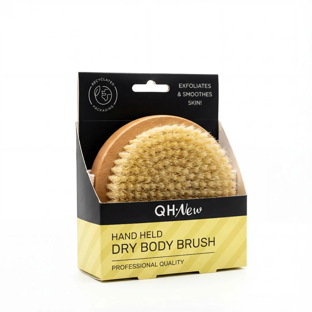 فرشاة الجسم الجافة اليدوية للتقشير وتنعيم البشرة