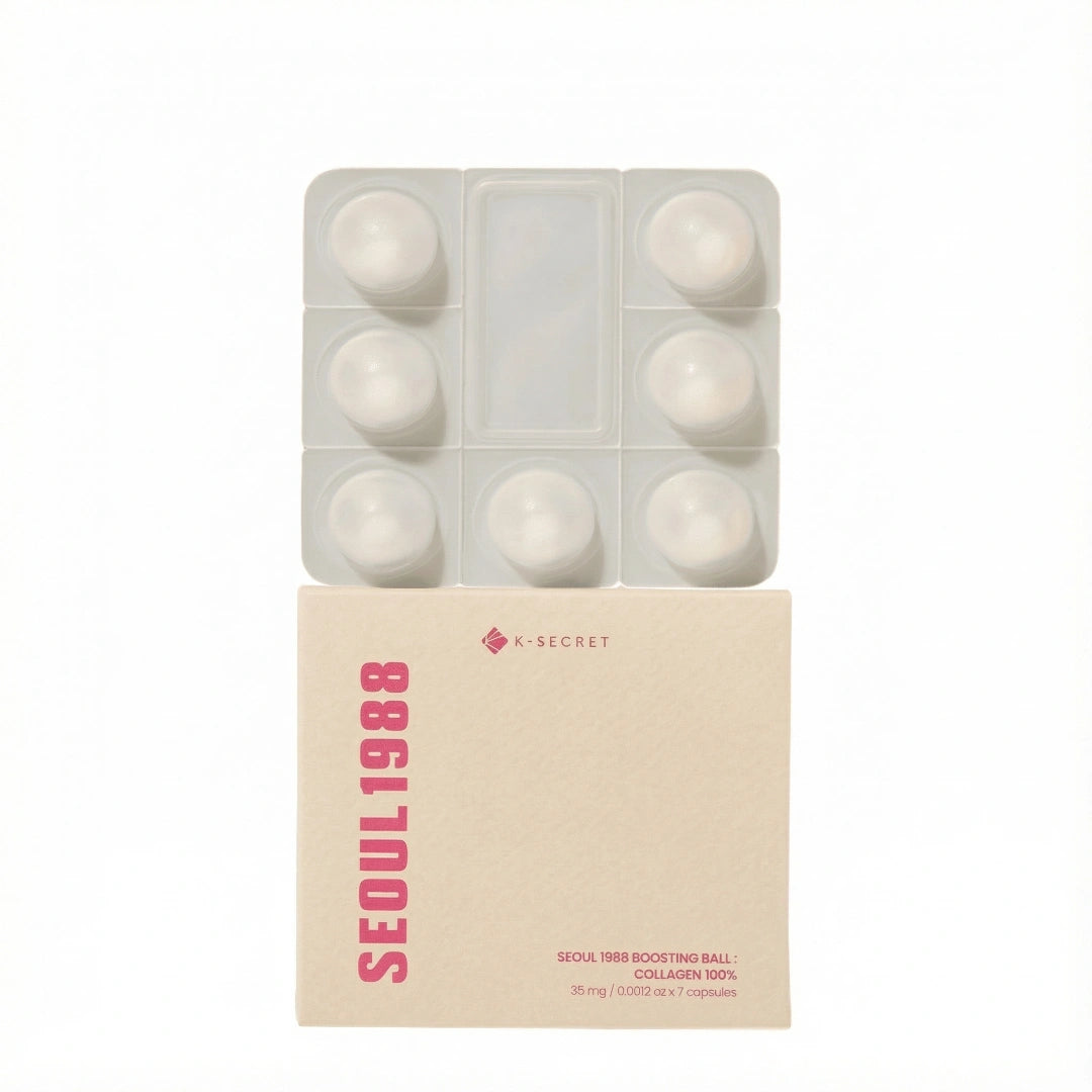 كبسولات الكولاجين 100٪ لشد ونضارة البشرة سيول 1988 من ك-سيكريت