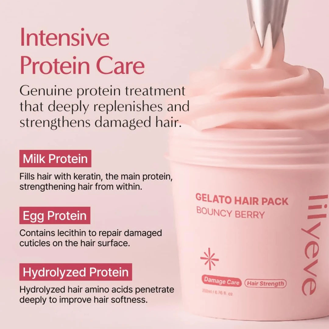 Lilyeve Gelato Hair Pack Triple Protein Deep Repair Treatment