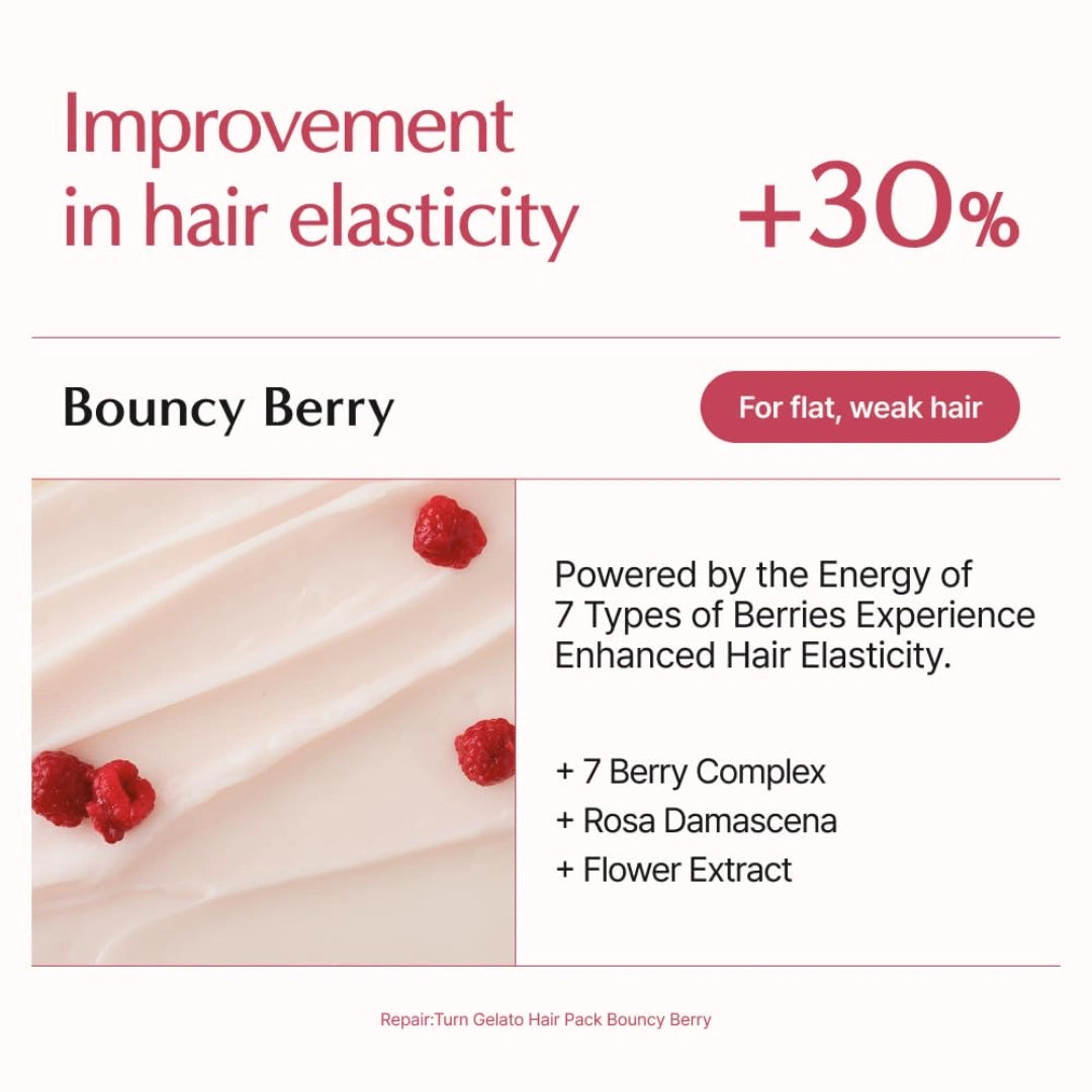 Lilyeve Protein Hair Pack Bouncy Berry Korean Hair Mask