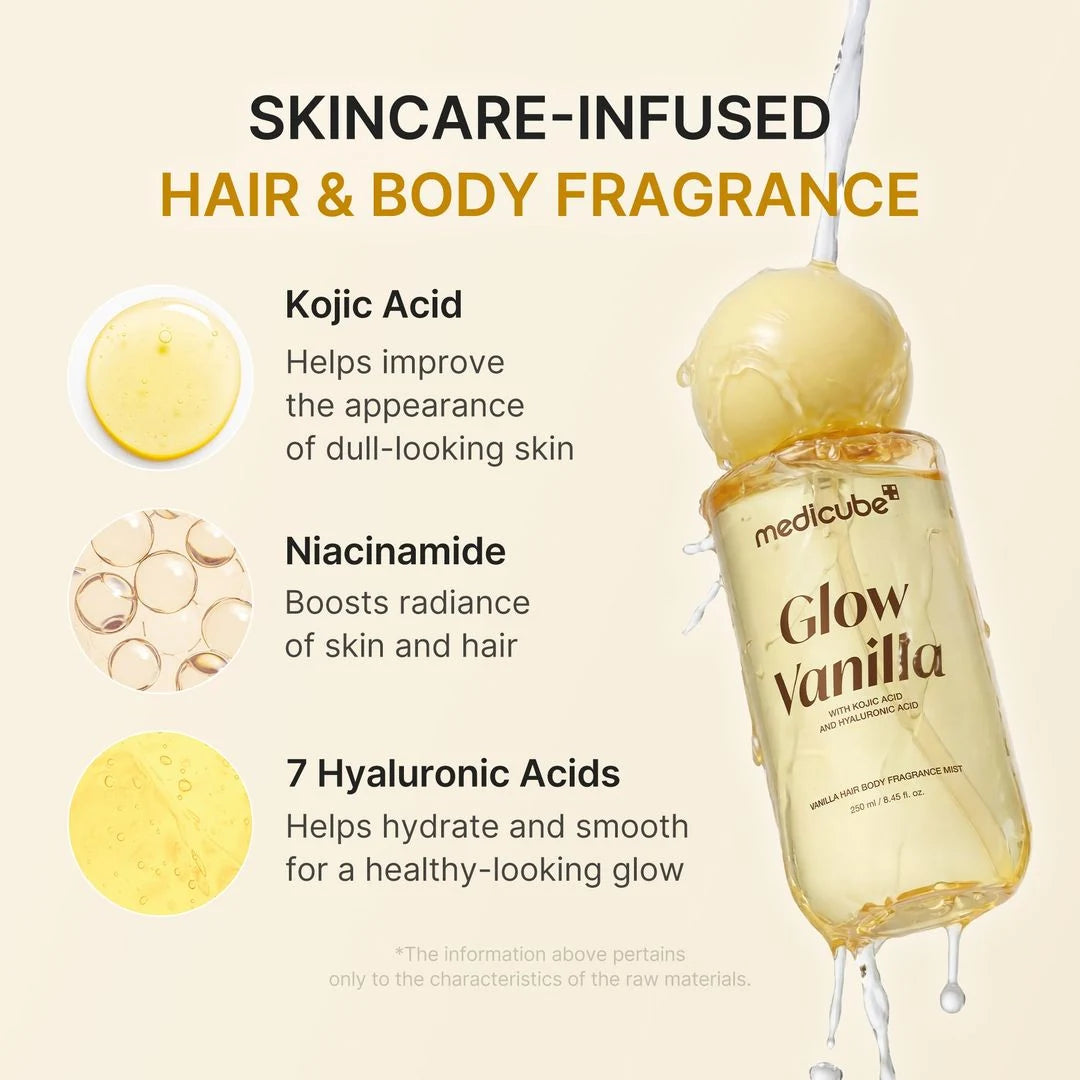Medicube Glow Vanilla ميست خفيف للشعر والجسم