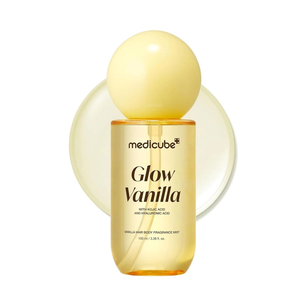 عبوة مديكيوب جلو فانيلا 100 مل لمعطر الشعر والجسم