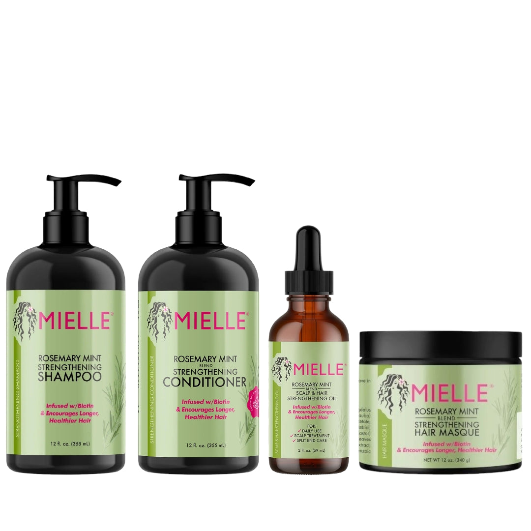 مجموعة العناية بالشعر بزيت اكليل الجبل والنعناع من ميلي