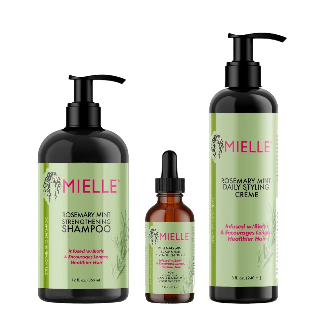 مجموعة ميلي اكليل الجبل والنعناع للعناية والتصفيف