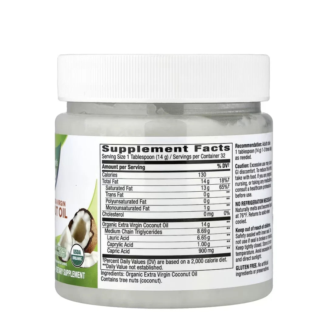 Nature's Way Organic Extra Virgin Coconut Oil