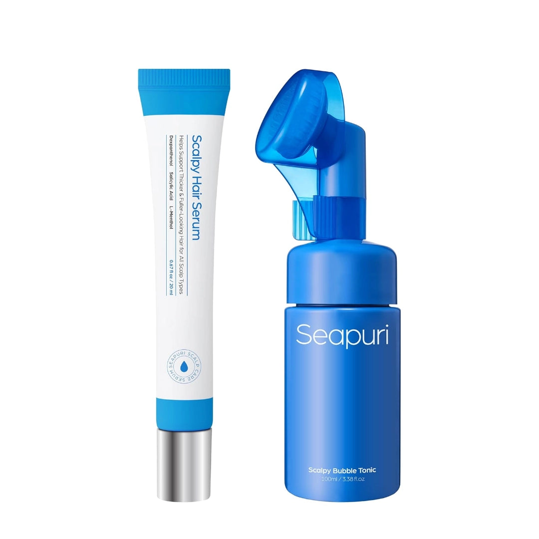 Seapuri Scalpy Hair Care Set | Serum & Bubble Tonic for Hair Loss