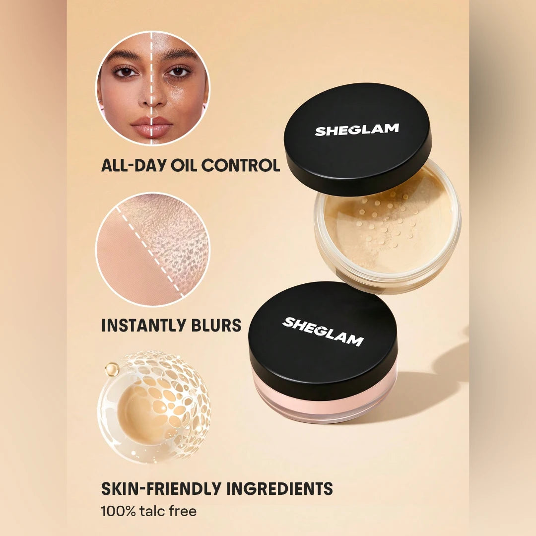 بودرة بيكد جلو من شيجلام خالية من التلك لجميع درجات البشرة