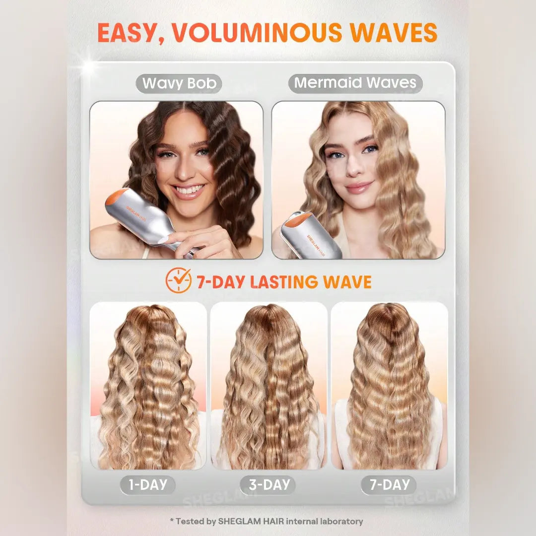 مموج شعر شيجلام بيتش بيب بطلاء جلوس برو