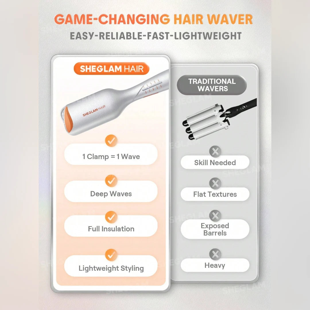 شيجلام وافر شعر بسطوانتين للموجات الشاطئية