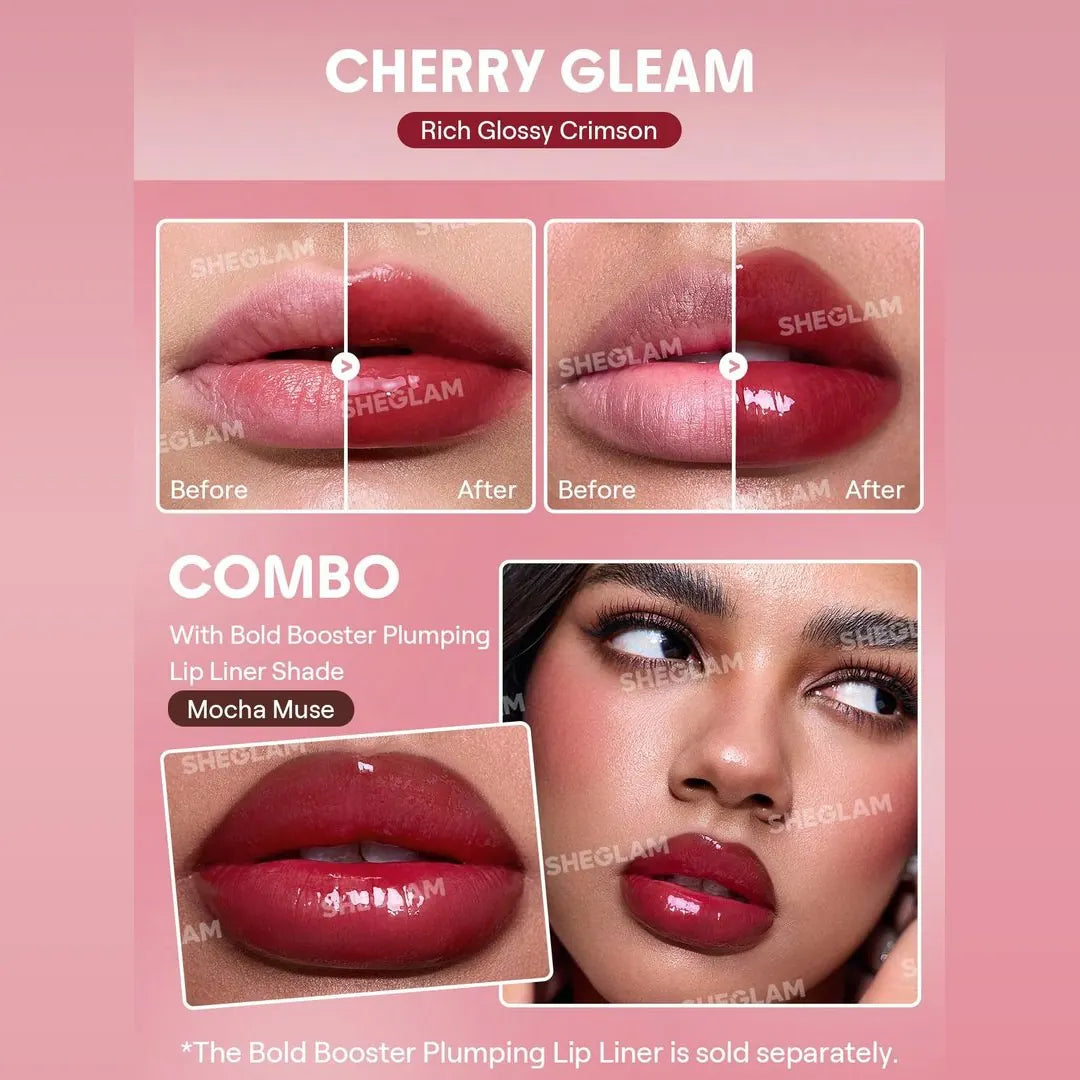 Sheglam Bold Booster Lip Plumper - Cherry Gleam