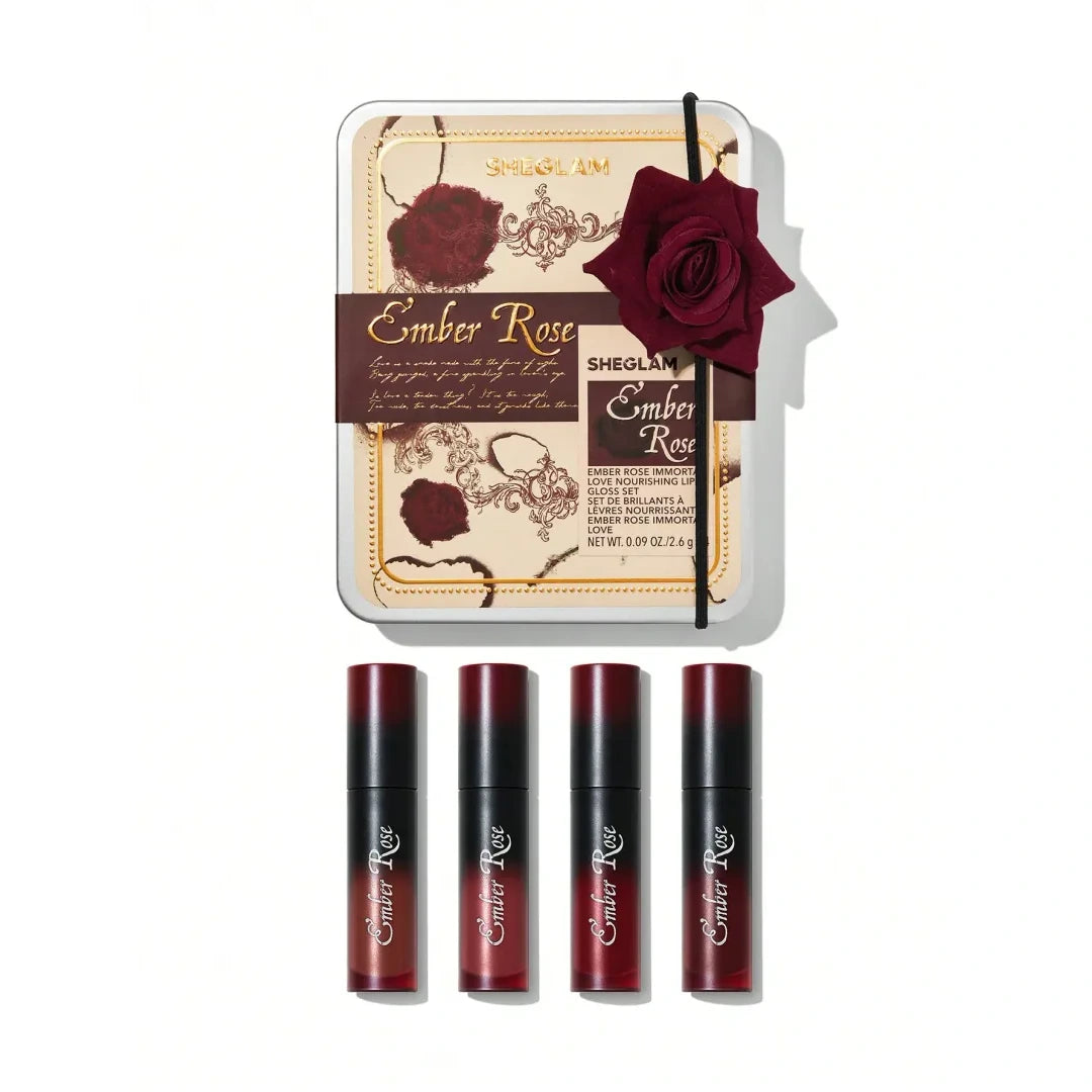 Sheglam Ember Rose Immortal Love Nourishing Lip Gloss Set