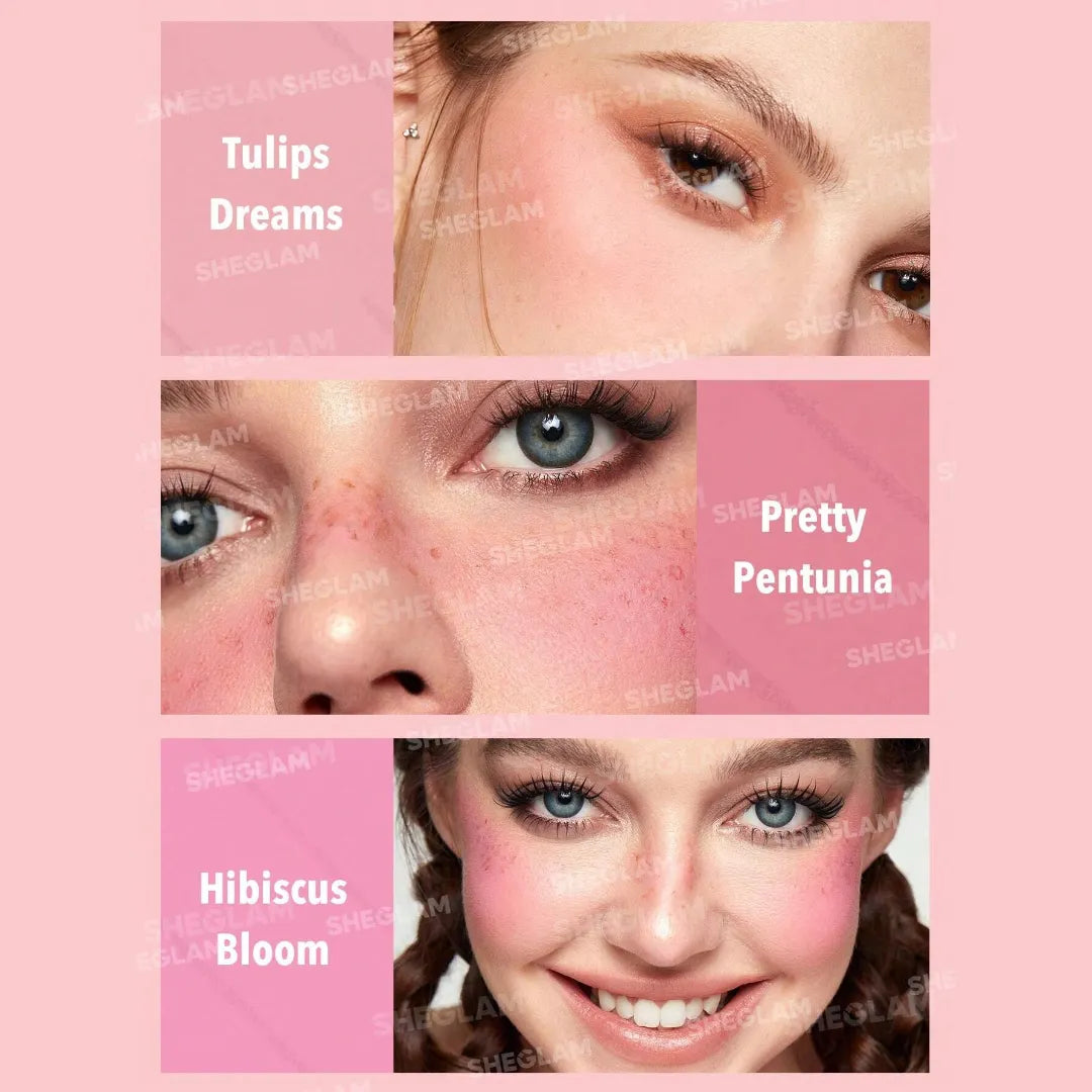 Sheglam Floral Flush Blush Palette Blushing Bouquet Six Shade Cheek Palette