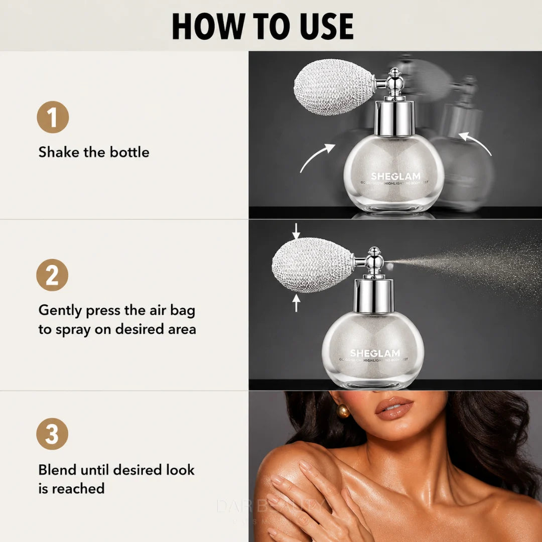 Go Glow Highlighting Mist by SHEGLAM for Face Hair and Body