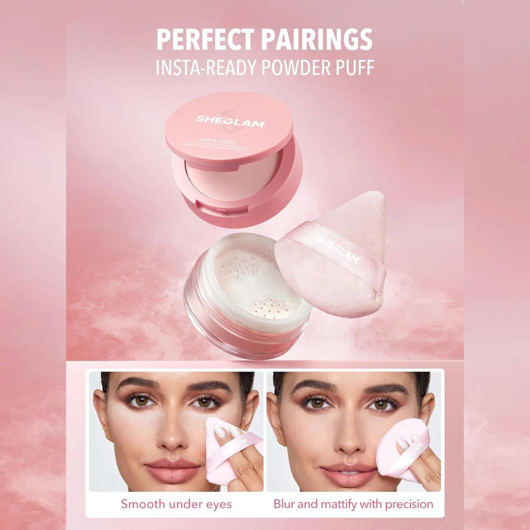 بودرة تثبيت مضيئة ثنائية من شيجلام للمكياج الكامل