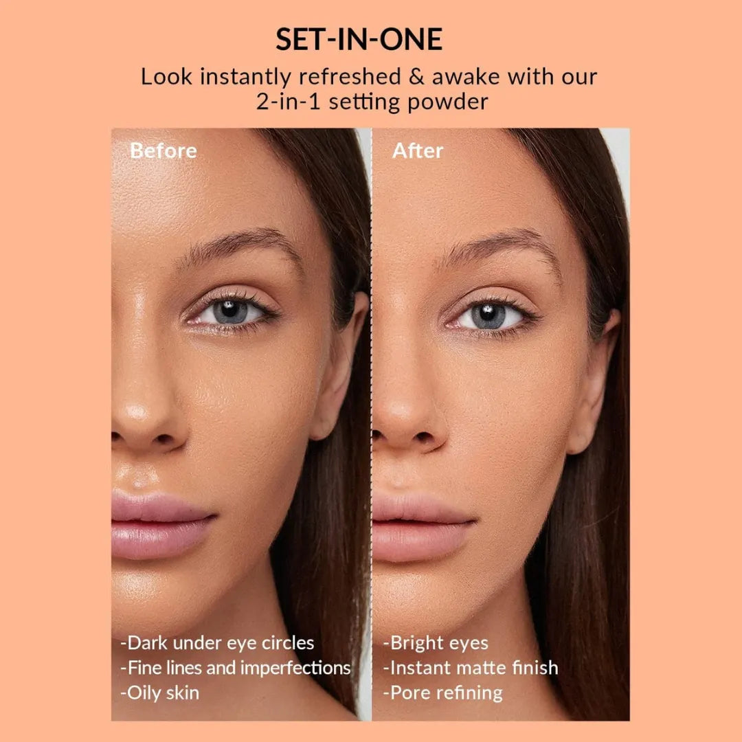 بودرة تثبيت مضيئة ثنائية من شيجلام للمكياج الكامل