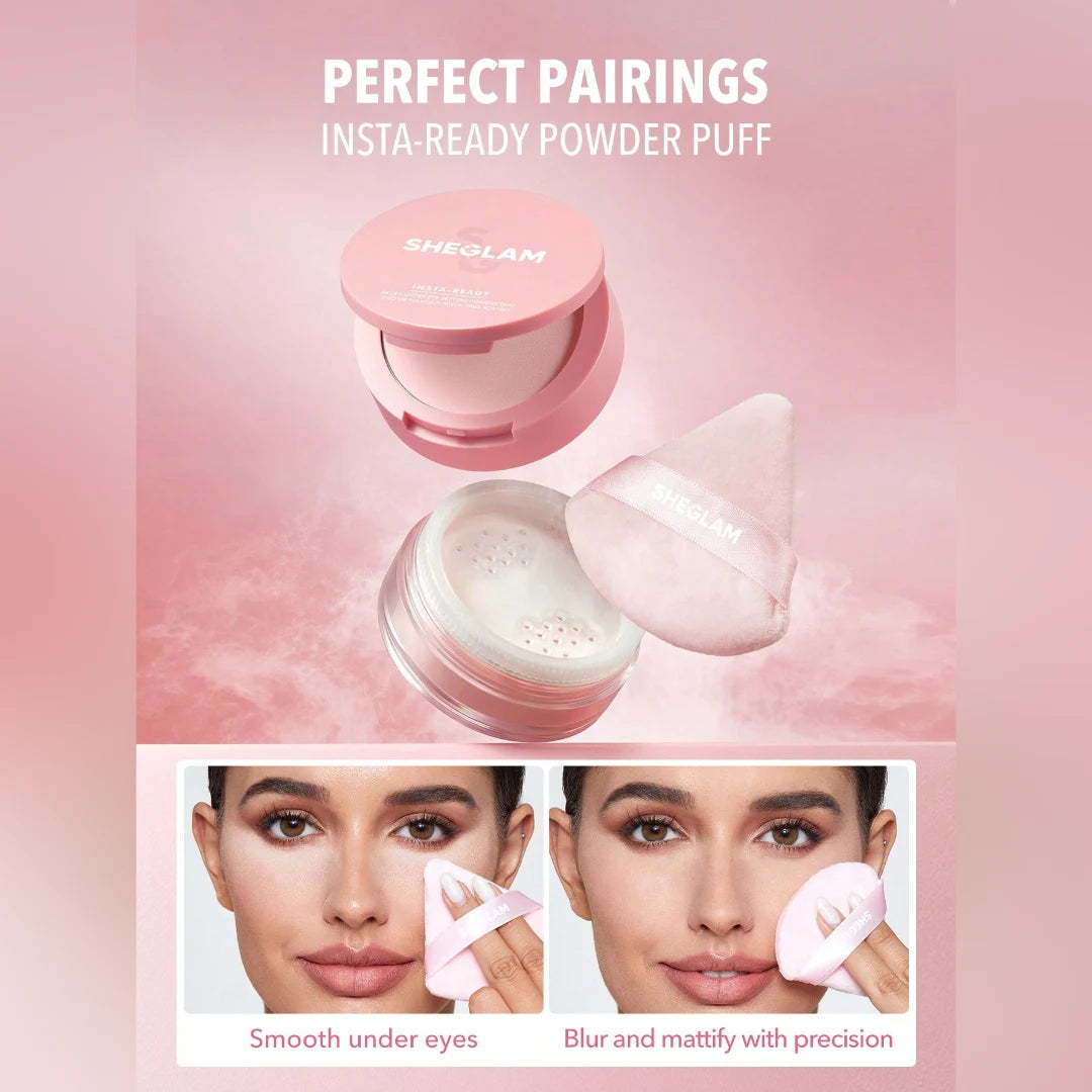شيجلام باف تطبيق البودرة السائبة والمضغوطة