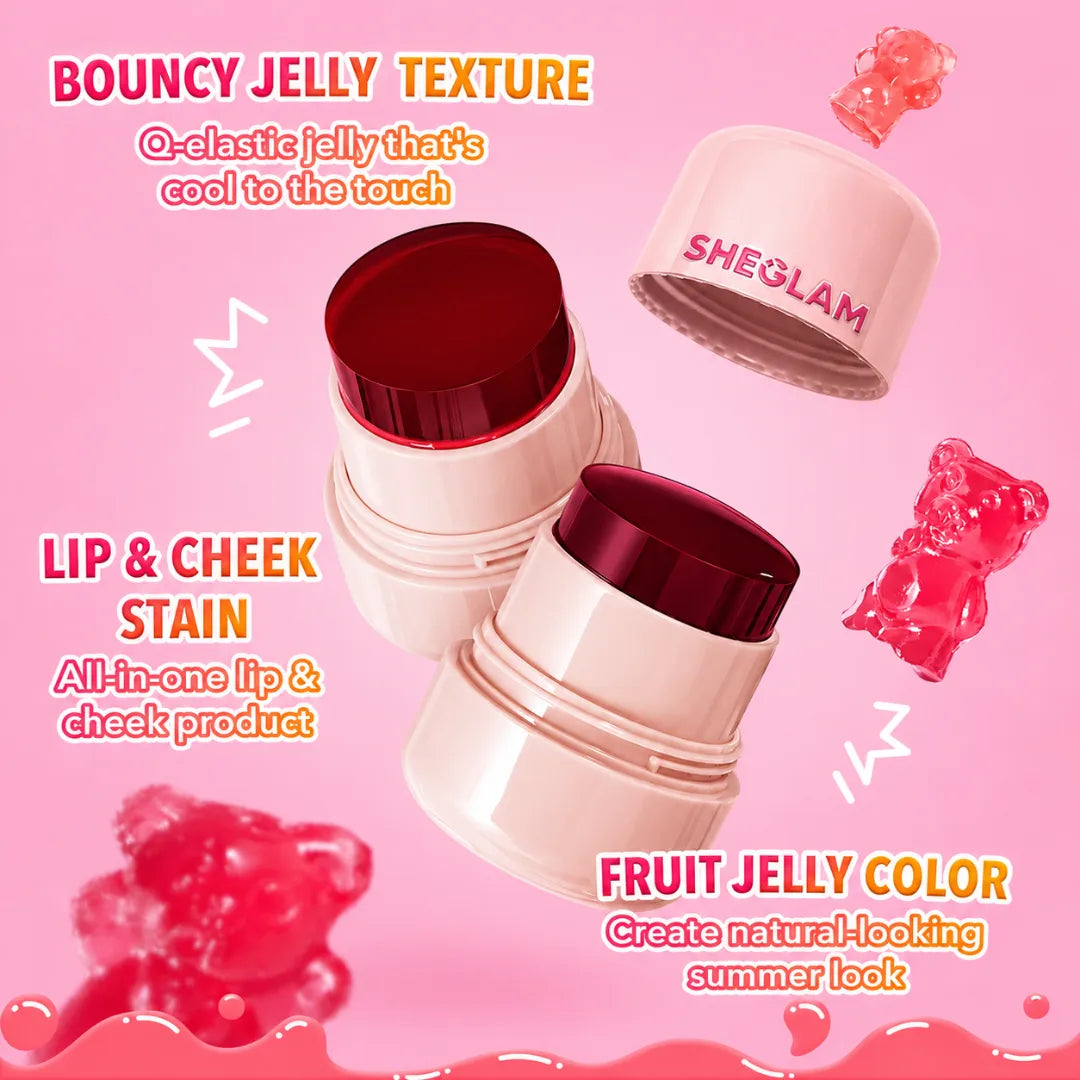 SHEGLAM Jelly-Licious Blush Tint bouncy jelly texture makeup