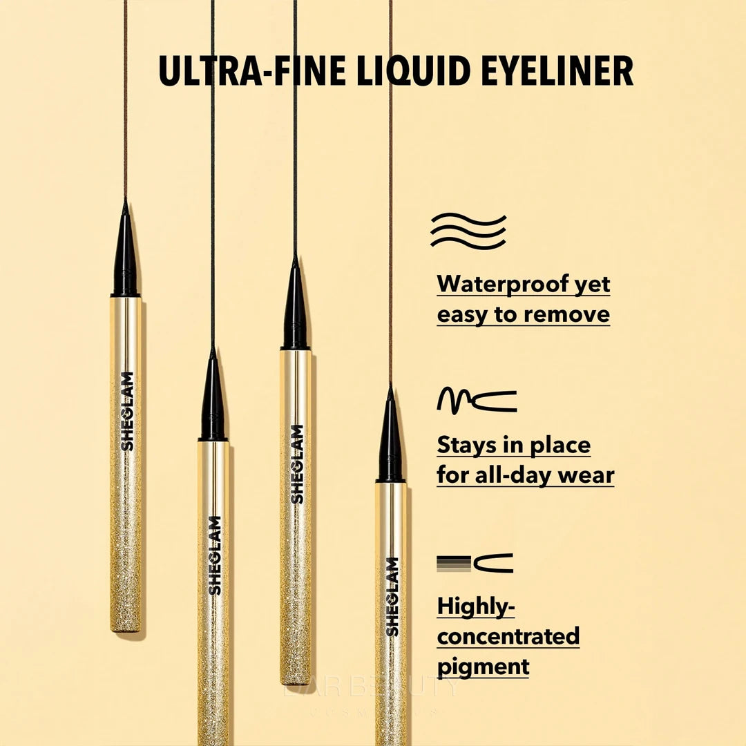 Sheglam Line & Define Waterproof Liquid Eyeliner in Black