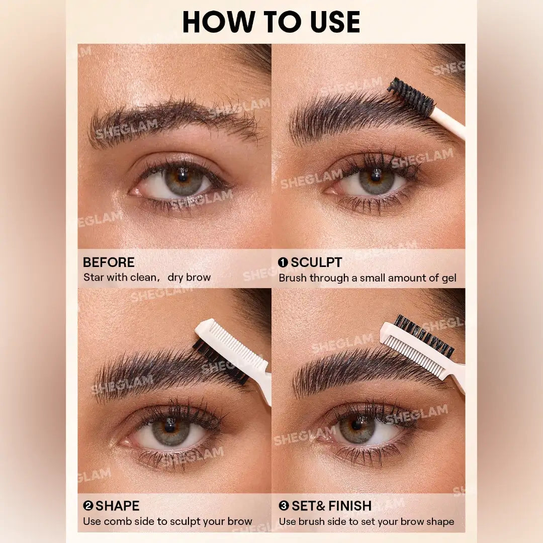 SHEGLAM Laminating Brow Styling Gel Clear Formula