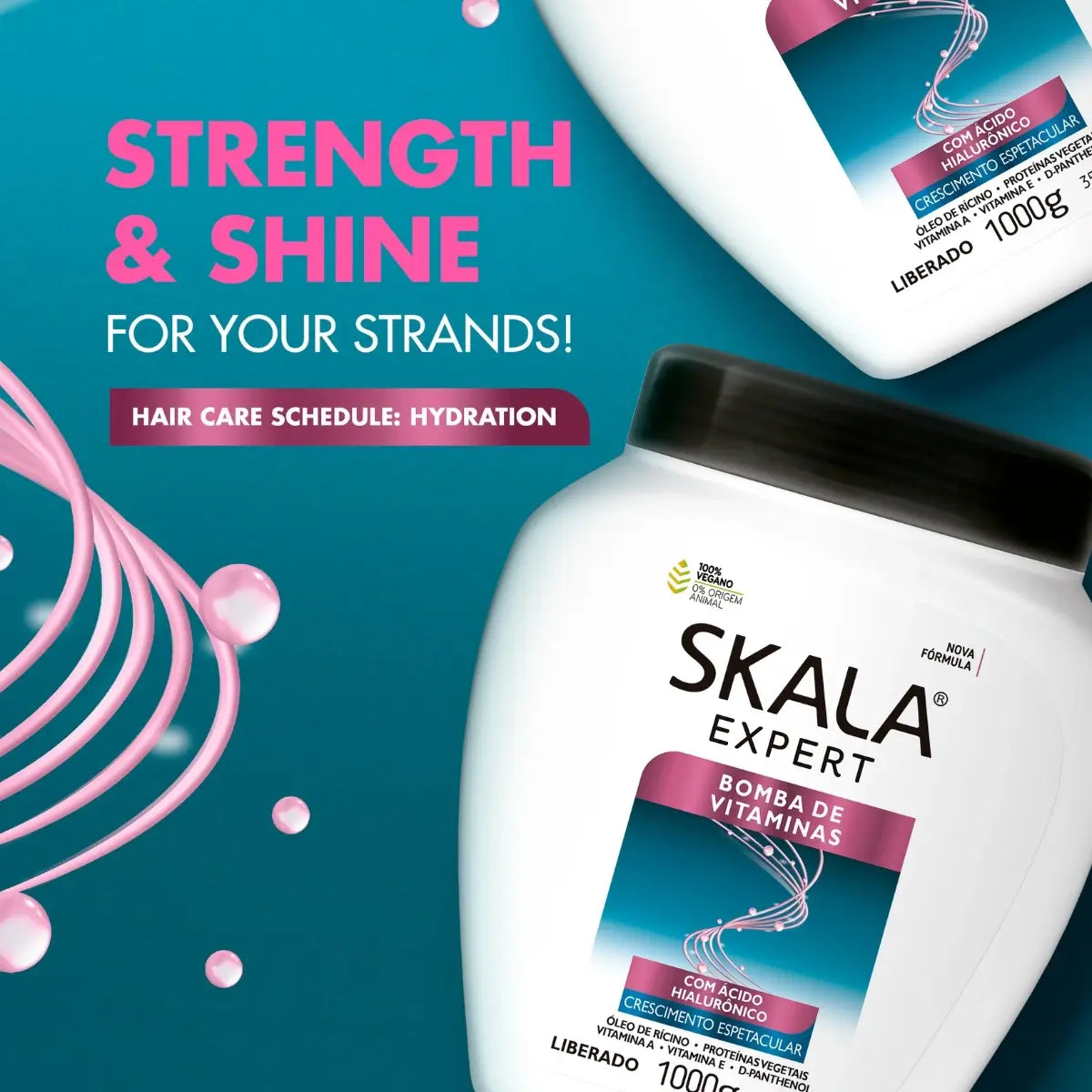 بومبا دي فيتاميناس كريم إصلاح الشعر من سكالا برازيل