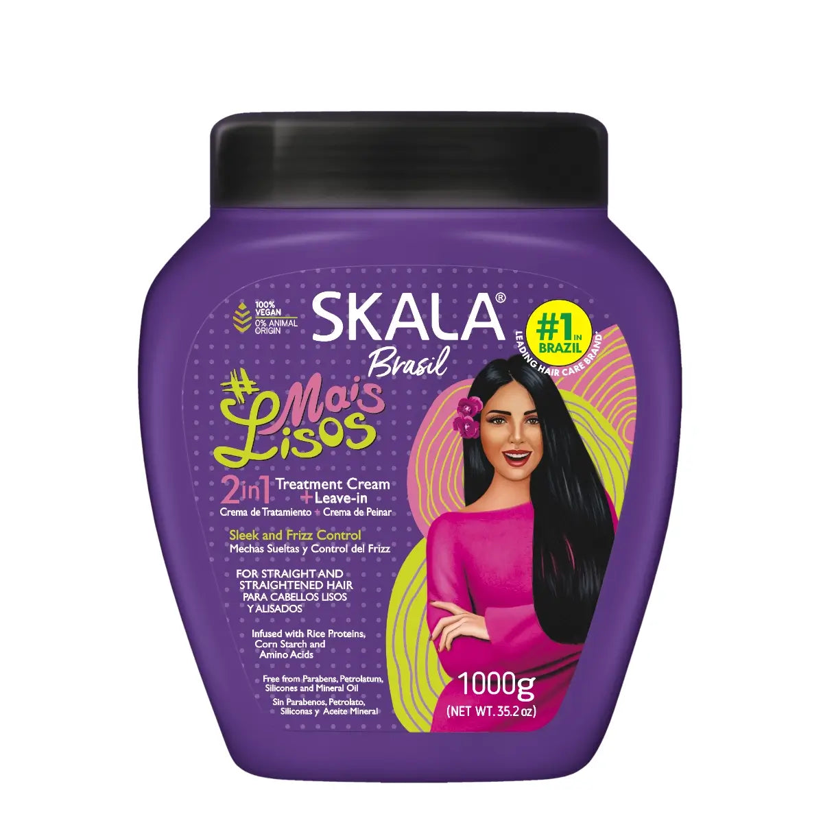 كريم سكالا ميس ليسوس لمعالجة الشعر المستقيم التحكم في التجعد