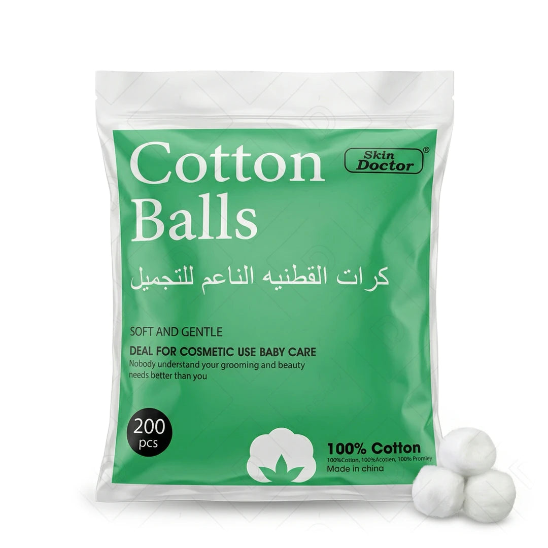 كرات القطن من سكين دكتور - 200قطعة | Cotton Balls