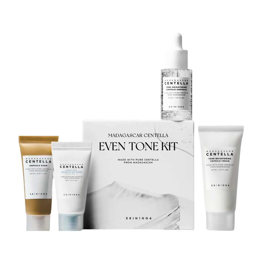 مجموعة السفر سكين1004 سنتيلا إيفن تون لتفتيح وتوحيد لون البشرة