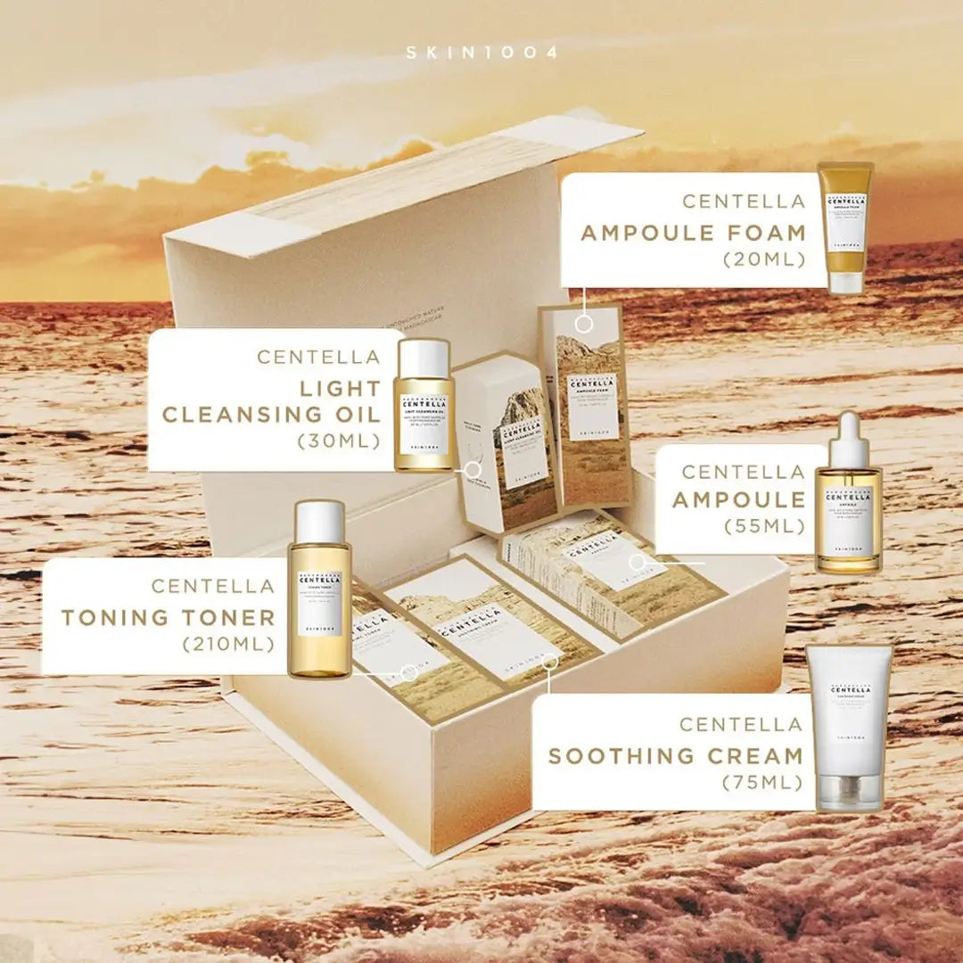 مجموعة العناية بالبشرة سنتيلا مدغشقر من سكين1004 - 5 قطع