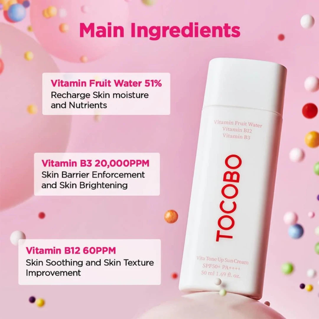 كريم واقي الشمس فيتا تون أب من توكوبو مفتح للبشرة بعامل حماية عالي