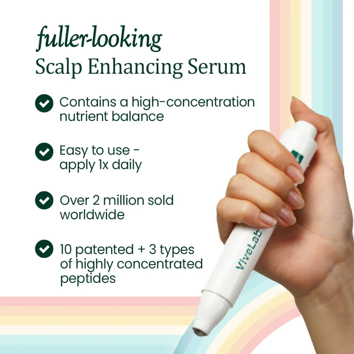 أمبول فايف لاب المختبر سريرياً للحواجب وفروة الرأس