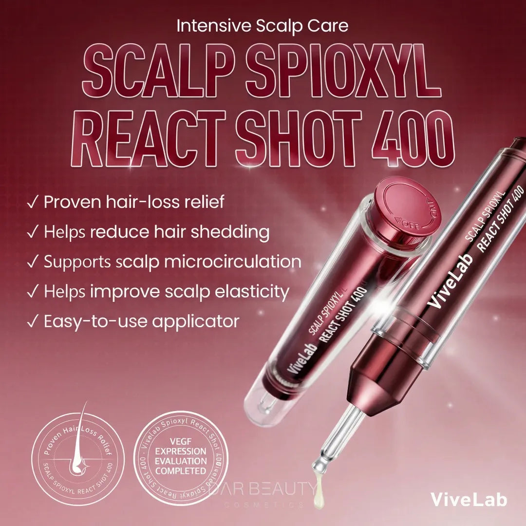 ViveLab Scalp Spioxyl React Shot 400 – Microneedle Scalp Serum for Hair Loss
