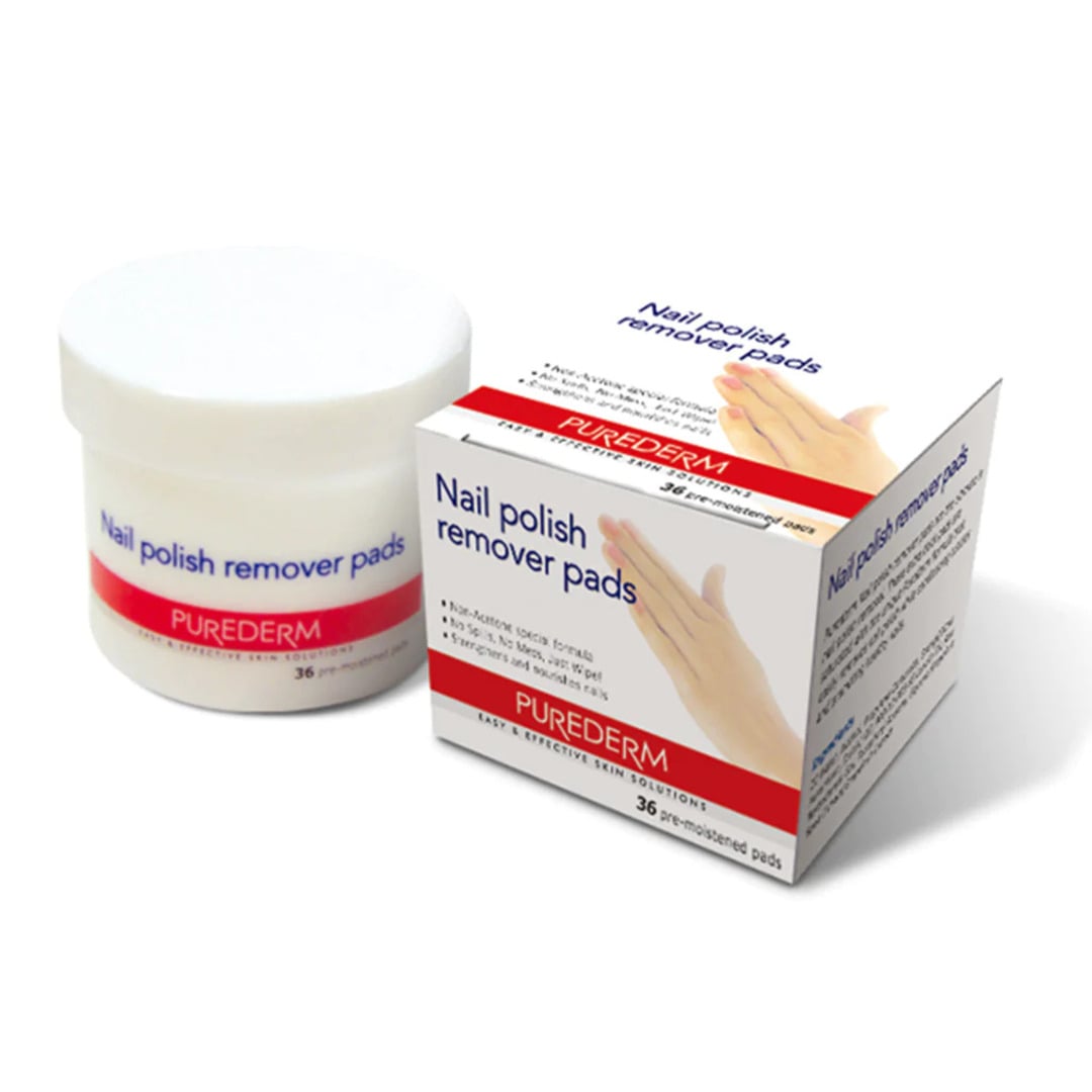 بيورديرم وسادات إزالة طلاء الأظافر