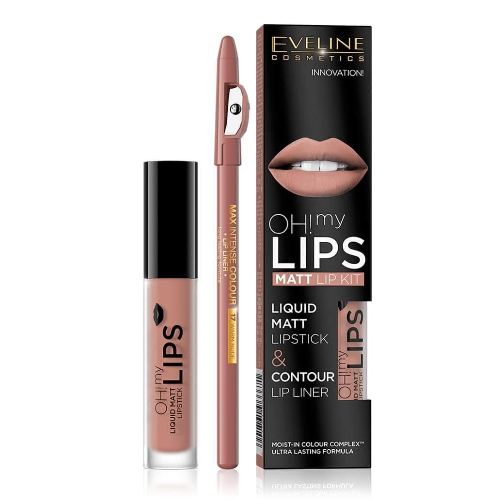 ايفلين احمر الشفاه الناعم مات مع قلم تحديد | EVELINE